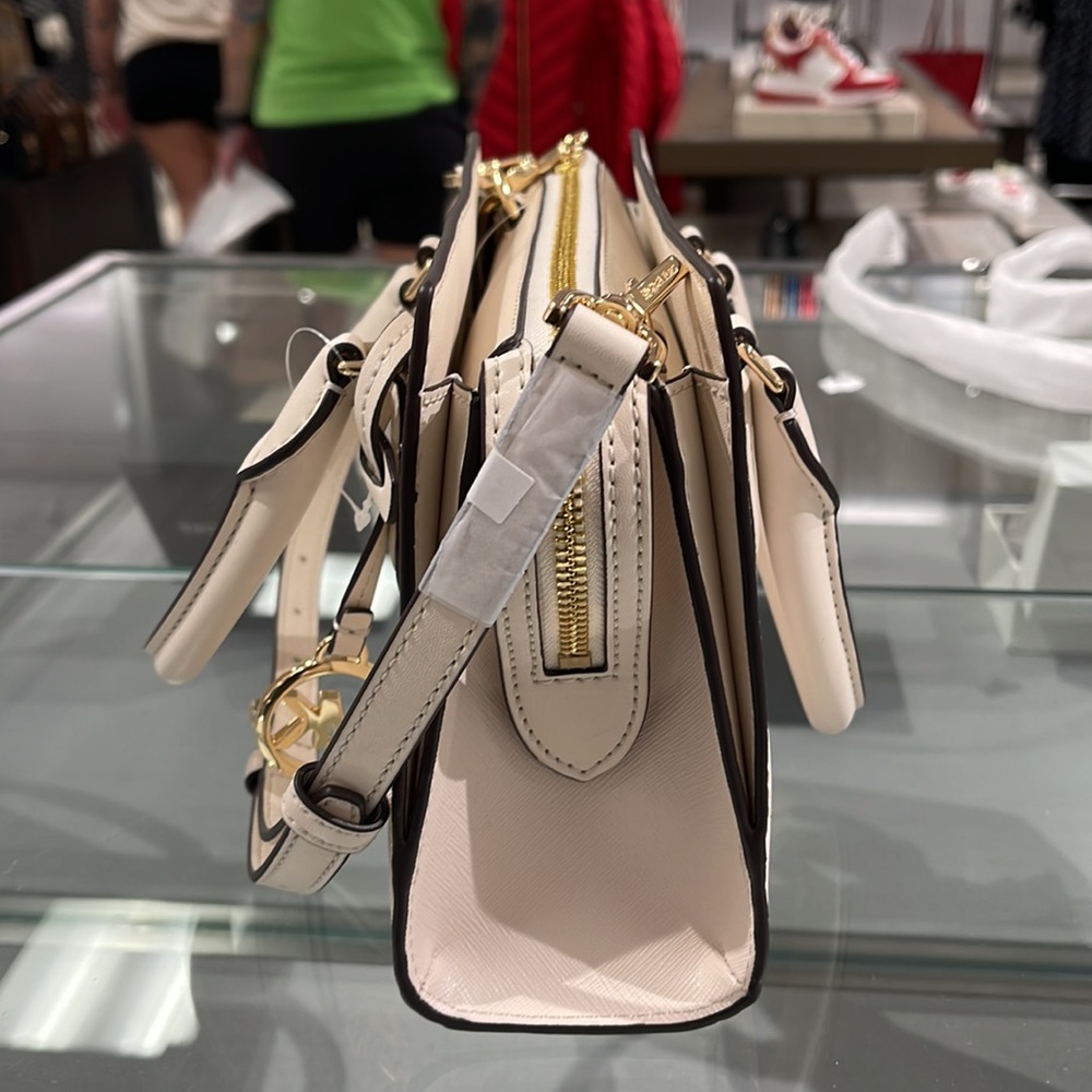 Michael Kors Sheila Sm Center Zip Satchel Shoulder Crossbody Bag Non Leather - Picture 5 of 16